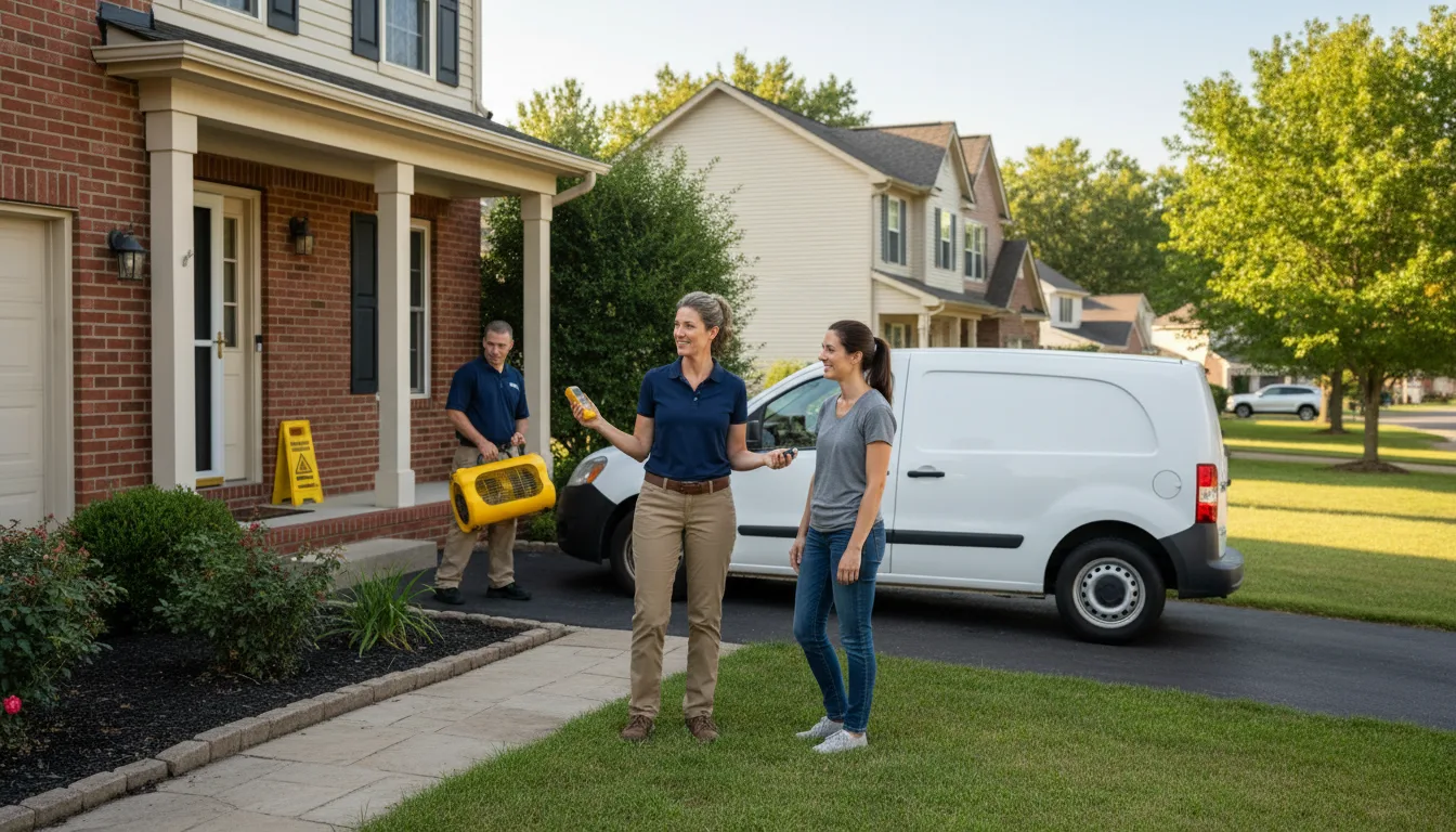 Residential water damage restoration in Hanover, PA